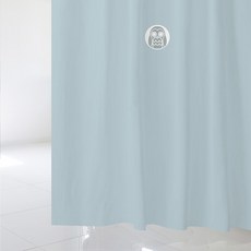 北歐風浴簾 SC374 L號 1800*1880mm+塑膠掛鉤 12入+白色掛桿組合, 1套