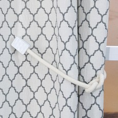 NASANDECO 繩結磁吸綁帶, 白色, 2個