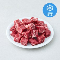 명장의 맛 시즈닝 양큐브 스테이크 (냉동), 1개, 200g