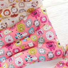 Jeiyuni 棉製 嬰幼兒款枕頭, 獅子款(粉色), 1入