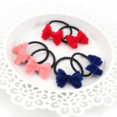 아랑로랑 벨벳리본 안아픈 머리끈 3종 x 2p