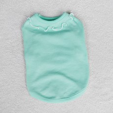 REDPUPPY 寵物Lovely荷葉邊蝴蝶結緊身T恤, 綠色