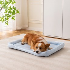 파스텔펫 반려동물 엠보 허니콤 쿠션, 블루, 1개