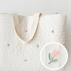 Dot to Dot X Marolotte 雙面日託中心午睡被墊嬰兒被子新生嬰兒, 刺繡睡墊_Sweet Tulip