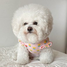 바이담수미 狗狗鬱金香T恤, 粉紅色