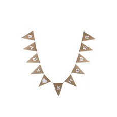 Jinyoung Company DIY 亞麻三角旗, 混合色, 1個