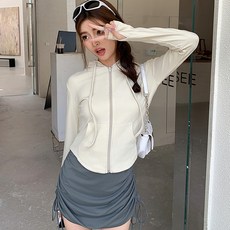 루나걸 여성용 베이브 후드 집업 L24FT071323