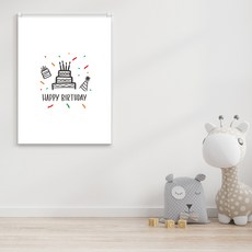 끌래망스 생일케익 실사 롤스크린 일반