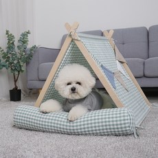 REDPUPPY 寵物 Roche 三角屋, 格紋綠