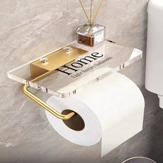 PEONIST 豪華居家浴室衛生紙架, 金色, 1個