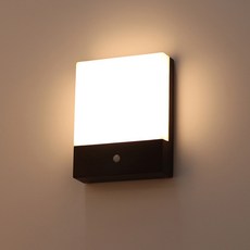 Wonha DS Dasoni LED 10W 無頻閃感應燈, 1個, 黑色 + 燈泡色(3000K)