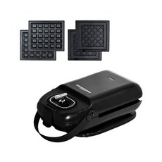 kichenis 三明治鬆餅機 黑色, KR-SM305B