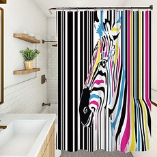 마켓에이 유니크 에니멀픽쳐 샤워커튼 YL002 180 x 200 cm, 1개, 멀티(혼합)컬러