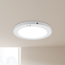 WONHA DS 圓形超薄邊框感應燈 LED 20W 無閃爍 20.3cm, 1個, 白色 + 白光