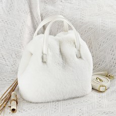 프롬헤븐 퍼미캣 인조퍼 미니 버킷백 S372