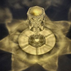 Needs 圓形水晶迷你氣氛燈 4入, 單一顏色