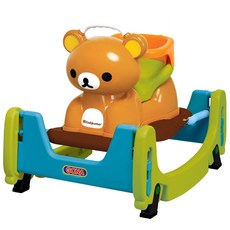 경화 리락쿠마 4 in 1 스프링카, 브라운 + 파란색, 1개