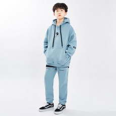 GHOST REPUBLIC 孩童企鵝人物刺繡套頭連帽刻字訓練上下套裝 JTS 44822