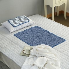 LIV MOM 布料水洗涼感墊 2件組, 混色, 涼墊+涼枕套裝