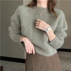 I'M MONG 女款Ribain休閒柔美針織毛衣