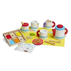 Melissa&Doug 美國瑪莉莎 茶玩廚房玩具套組 MD9843, 混色