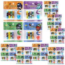 AMONG US 鉛筆帽 + 握把套組, 混合顏色, 32套