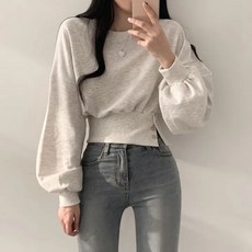 I'M MONG 女款 Jenin 圓領短版大學T