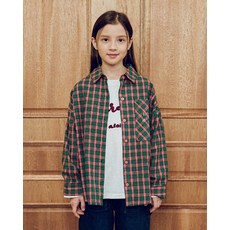아뚜아 아동용 드리머 윈터 체크 오버핏 기모 셔츠