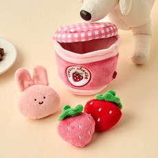 BUTTERSHOP 狗狗Scrabit草莓醬嗅聞玩具4件組, 混合色, 1套
