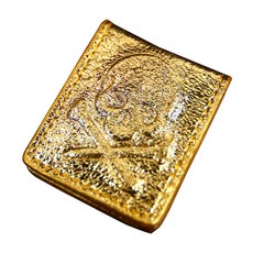 DEX 高爾夫骷髏皮革第二款錢夾, 黃金