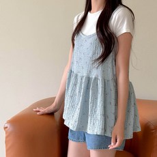 보리맘 들풀 레이어드 끈나시 임부복 a31