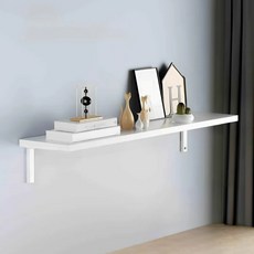 Younco 堅固的內部儲物牆架, 一層, 白色