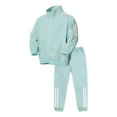 Uravi 兒童半線條高領拉鍊上衣 + 長褲套裝