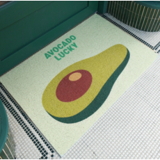 에스제이제인 미끄럼방지 먼지제거 매트, 럭키 아보카도