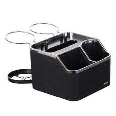 URBAN CAR 車用迷你魔鬼氈中控台收納盒, 黑色, 請參考內容