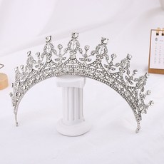 Estella 自助婚紗甜蜜公主頭冠 H1691, 銀色 EST138, 1個