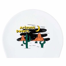 HOOG 浮雕矽膠泳帽 SSC5, 1個, 長髮