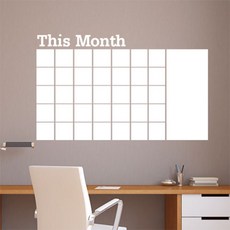 포인트 인테리어 월별 스케줄러, 화이트