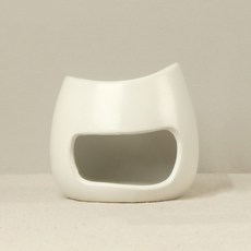 Mondspot 陶瓷擺飾香氛精油蠟燭暖燈 薰香爐 燈 RB20833, 1個, 白色