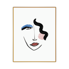 올앤아트 추상화 일러스트 그림 인테리어 액자 AIP79, 골드