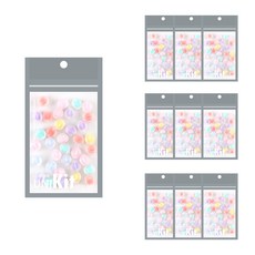 Uniart Tiny Beads粉彩南瓜球消光 4號, 混色, 10個