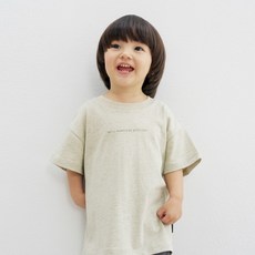 코니 아동용 통기성 오버핏 반팔 티셔츠