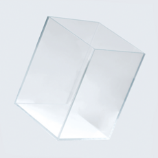 미미네아쿠아 올디아망 15 슈퍼 하이큐브 어항, 투명, 1개