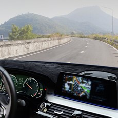 Urbain Class 類麂皮防滑儀表板遮光墊, 黑色, Kia K5 DL3 2020年款~ (有HUD / 無中央喇叭)