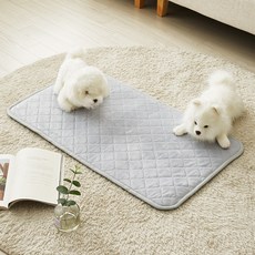 눕자 반려동물 카본 탄소 소프트 극세사 전기방석, 특대형(50 x 90 cm), 그레이