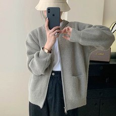 andstyle 女性Genie口袋雙向拉鍊針織開襟衫 261635