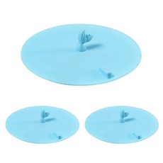 Allup Home Pretty 水槽浴室排水蓋, 藍色的魚尾, 3個