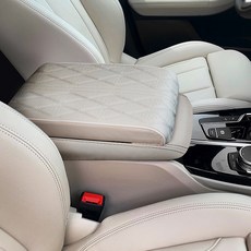 GMZ MOTORS 車用中央扶手箱靠墊 扶手記憶棉 原廠色, 棉米色, 1個