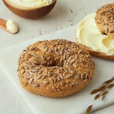 브로드카세 발효종 씨앗 통밀 베이글, 110g, 1개입, 1개