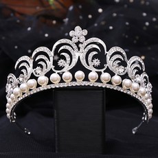 LUNA GLAM 自助婚紗 海浪頭冠 G068, 1個, 銀白色